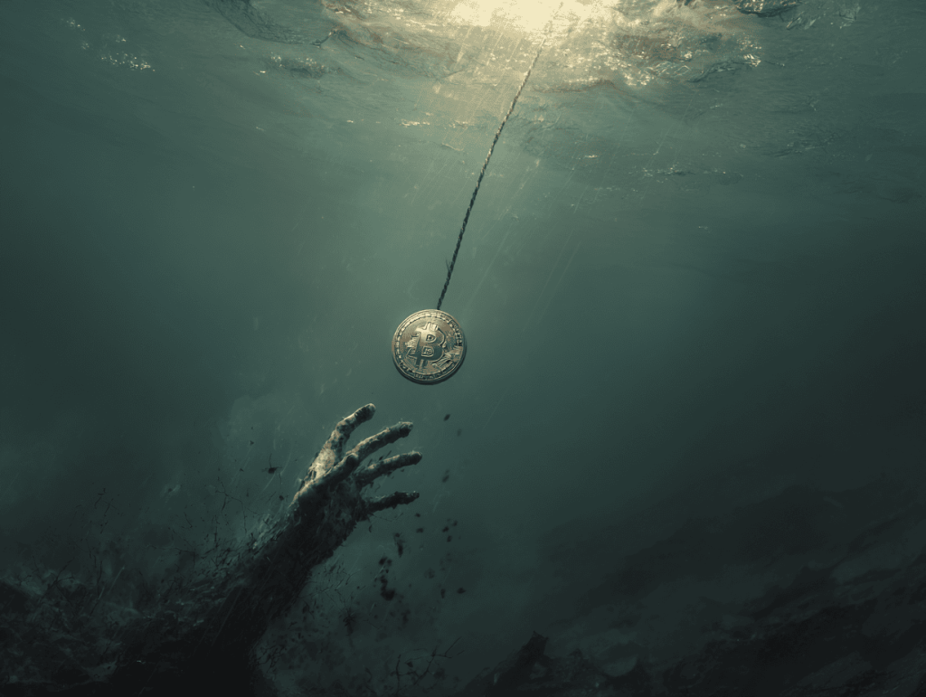 Scammer fishing for bitcoins