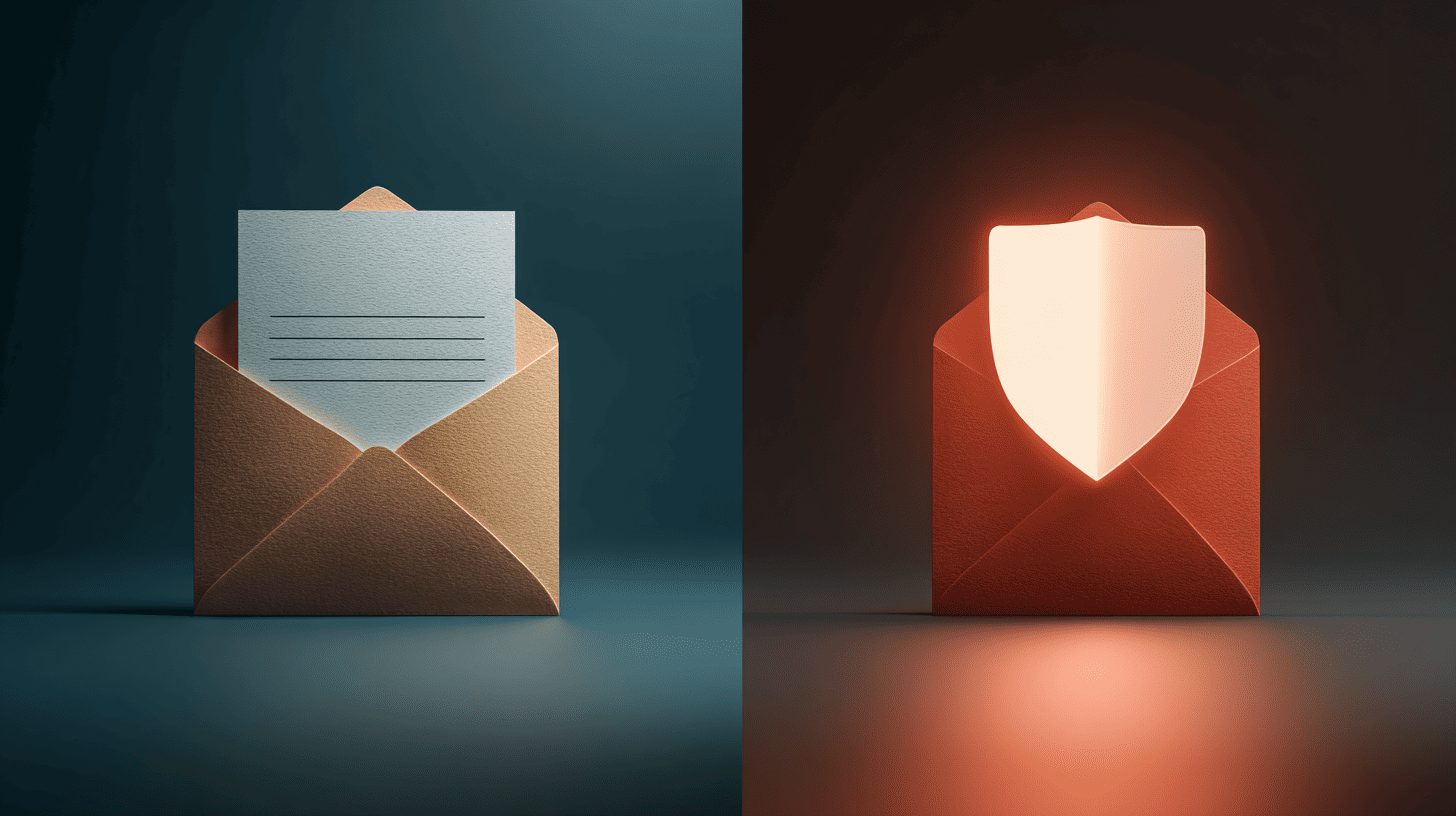 Normal Mail vs Encrypted Mail